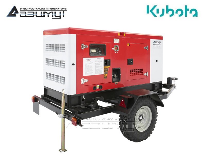 Передвижная дизельная электростанция 30 кВт Kubota ЭД-30-Т400-1РКМ29