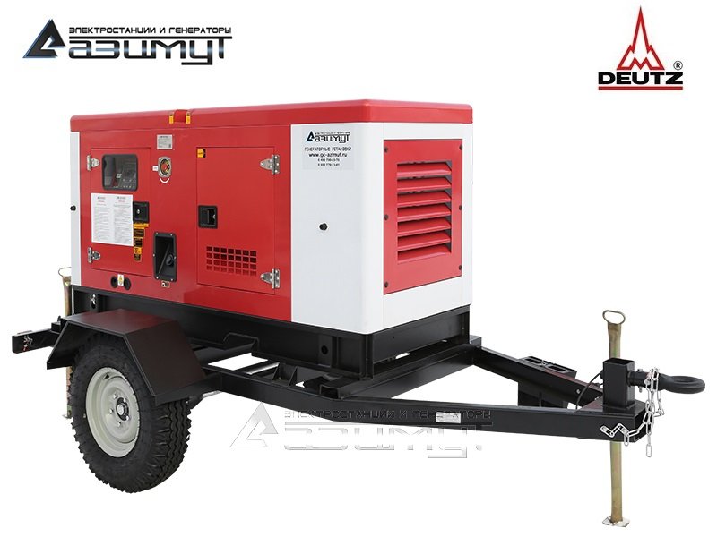 Передвижная дизельная электростанция ЭД-30-Т400-2РКМ6C Deutz (КНР) на ...