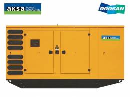 Дизельный генератор AKSA AD410 - Doosan в кожухе