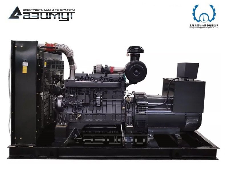 Дизельный генератор АД-300С-Т400-2РМ13 Woling мощностью 300 кВт открытого исполнения с автозапуском (АВР)
