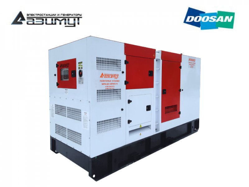 Дизельный генератор 320 кВт Doosan в кожухе, АД-320С-Т400-1РКМ17