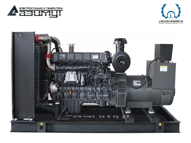 Дизельный генератор АД-320С-Т400-1РМ13 Woling мощностью 320 кВт открытого исполнения