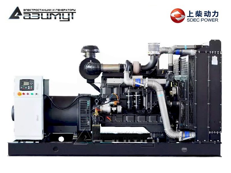 Дизельный генератор АД-320С-Т400-1РМ5 SDEC мощностью 320 кВт (380 В) открытого исполнения
