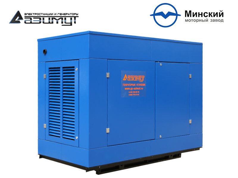 Дизельный генератор 40 кВт ММЗ под капотом АД-40-Т400-1РПМ1