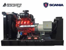 Дизельный генератор 400 кВт Scania АД-400С-Т400-2РМ22 с автозапуском (АВР)