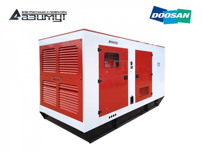 Дизельный генератор 400 кВт Doosan в кожухе с АВР АД-400С-Т400-2РКМ17