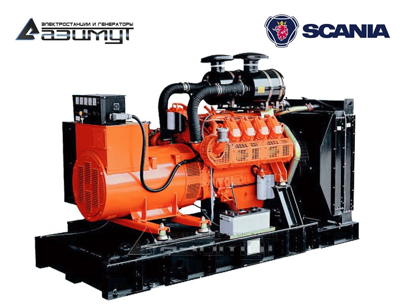 Дизельный генератор 440 кВт Scania АД-440С-Т400-2РМ22 с АВР