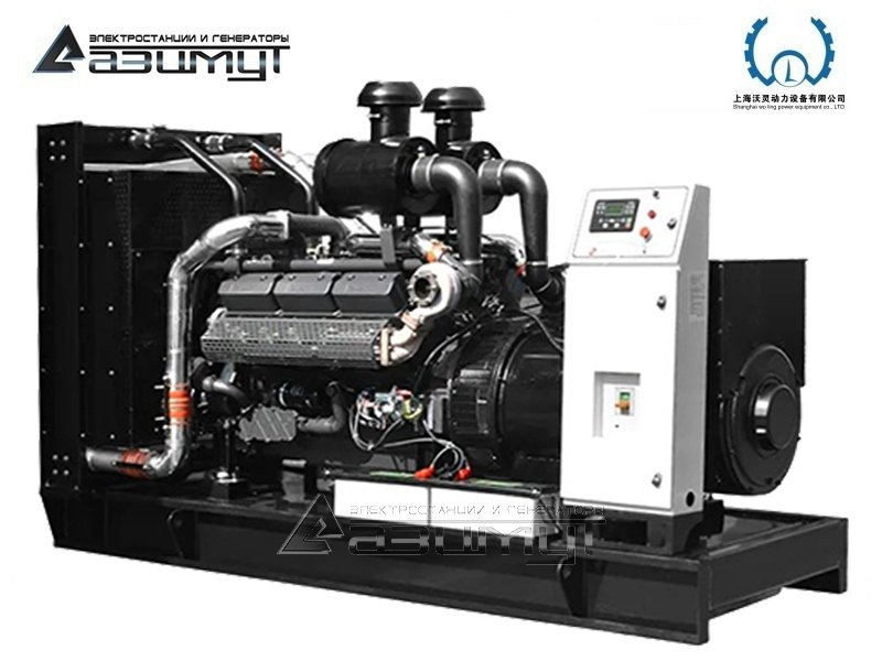 Дизельный генератор АД-480С-Т400-1РМ13 Woling мощностью 480 кВт открытого исполнения