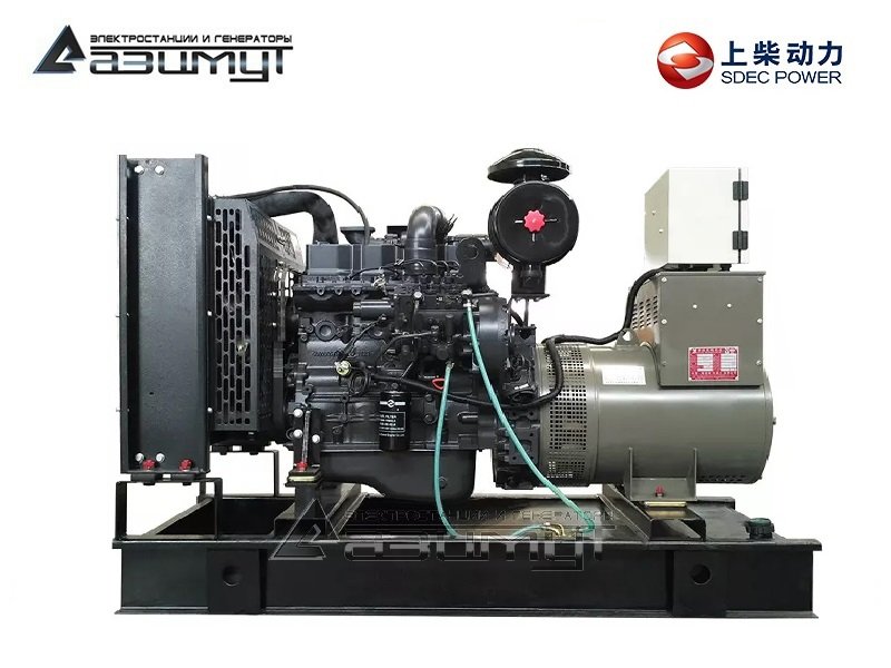 Дизельный генератор АД-50С-Т400-1РМ5 SDEC мощностью 50 кВт (380 В) открытого исполнения
