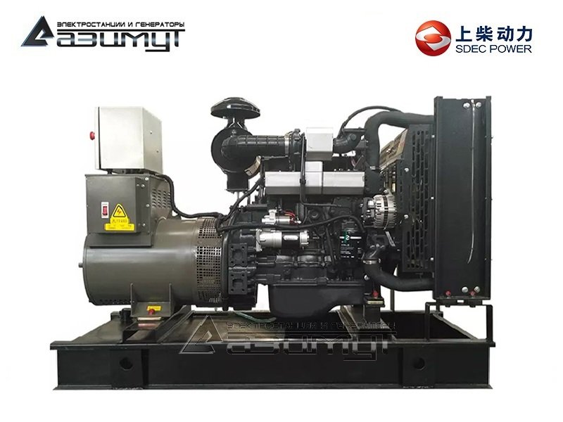 Дизельный генератор АД-50С-Т400-2РМ5 SDEC мощностью 50 кВт (380 В) открытого исполнения с автозапуском (АВР)
