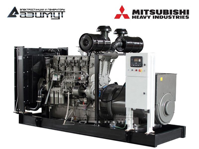 Дизель генератор 500 кВт Mitsubishi-SME (Китай) АД-500С-Т400-1РМ8C
