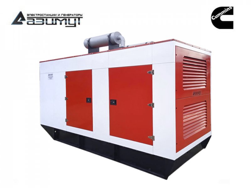 Дизельный генератор 500 кВт Cummins в кожухе АД-500С-Т400-1РКМ15C
