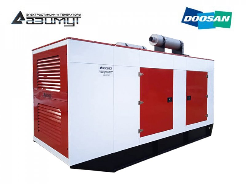 Дизельный генератор 500 кВт Doosan в кожухе АД-500С-Т400-1РКМ17