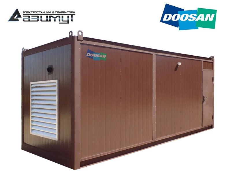 Дизель генератор АД-500С-Т400-2РНМ17 Doosan мощностью 500 кВт в контейнере с автозапуском (АВР)