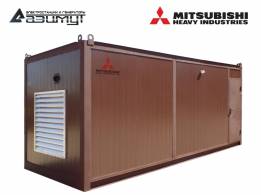 Дизель генератор АД-500С-Т400-2РНМ8C Mitsubishi-SME мощностью 500 кВт в контейнере с автозапуском (АВР)