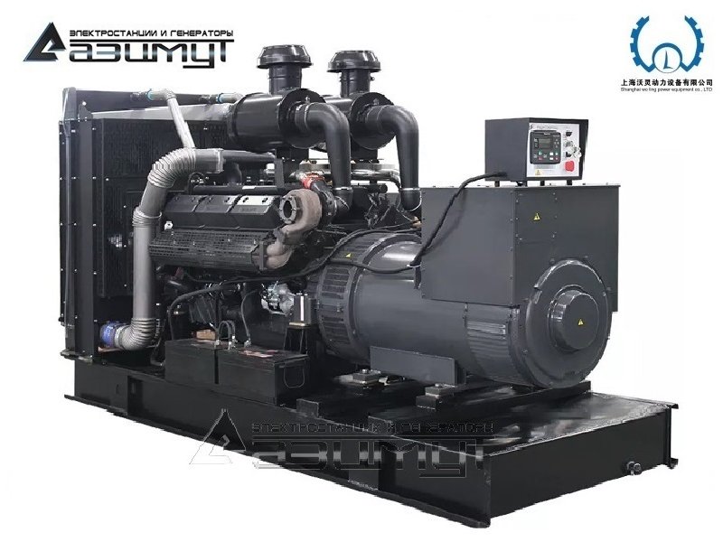 Дизельный генератор АД-500С-Т400-2РМ13 Woling мощностью 500 кВт открытого исполнения с автозапуском (АВР)