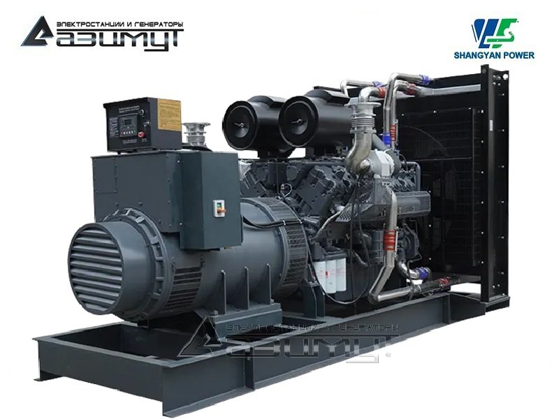 Дизельный генератор АД-500С-Т400-2РМ16 Shangyan мощностью 500 кВт открытого исполнения с автозапуском (АВР)