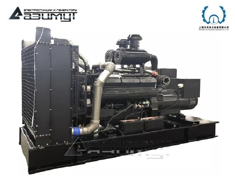 Дизельный генератор АД-520С-Т400-2РМ13 Woling мощностью 520 кВт открытого исполнения с автозапуском (АВР)