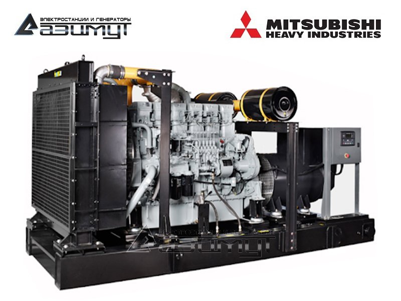 Дизель генератор 550 кВт Mitsubishi-SME (Китай) АД-550С-Т400-1РМ8C