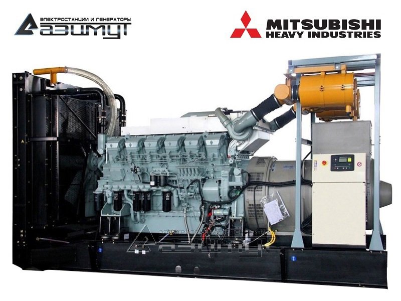 Дизель генератор 550 кВт Mitsubishi АД-550С-Т400-2РМ8 с АВР
