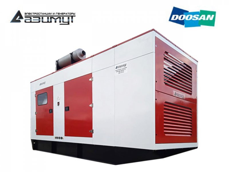 Дизельный генератор 550 кВт Doosan в кожухе АД-550С-Т400-1РКМ17
