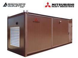 Дизель генератор АД-550С-Т400-1РНМ8C Mitsubishi-SME мощностью 550 кВт в контейнере