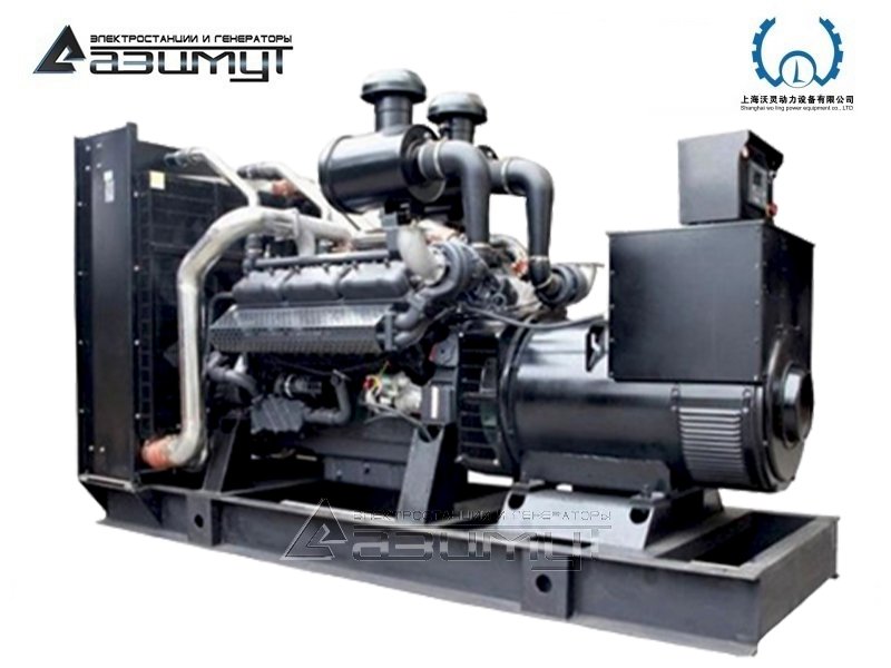 Дизельный генератор АД-550С-Т400-1РМ13 Woling мощностью 550 кВт открытого исполнения