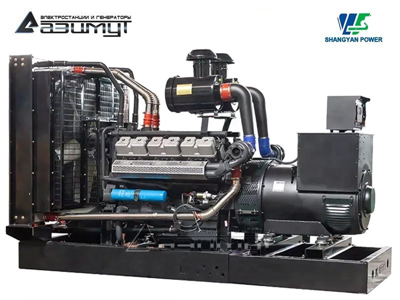 Дизельный генератор АД-550С-Т400-2РМ16 Shangyan мощностью 550 кВт открытого исполнения с автозапуском (АВР)