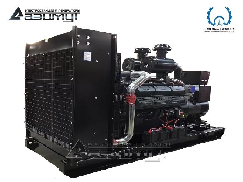 Дизельный генератор АД-560С-Т400-2РМ13 Woling мощностью 560 кВт открытого исполнения с автозапуском (АВР)