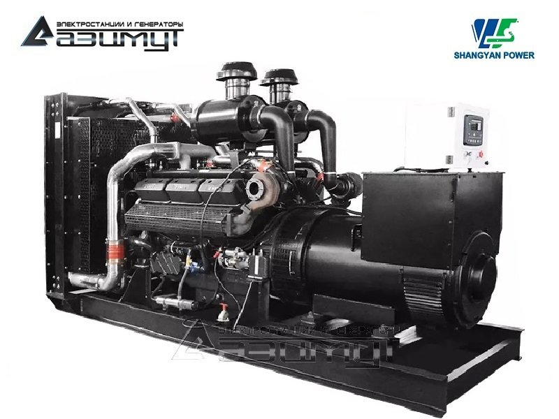 Дизельный генератор АД-580С-Т400-2РМ16 Shangyan мощностью 580 кВт открытого исполнения с автозапуском (АВР)
