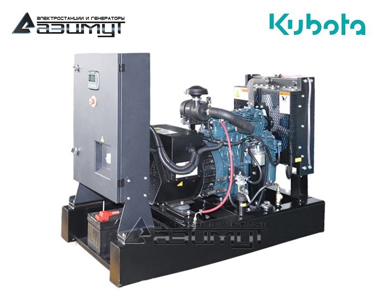 Трехфазный дизель генератор 6 кВт Kubota АД-6С-Т400-1РМ29