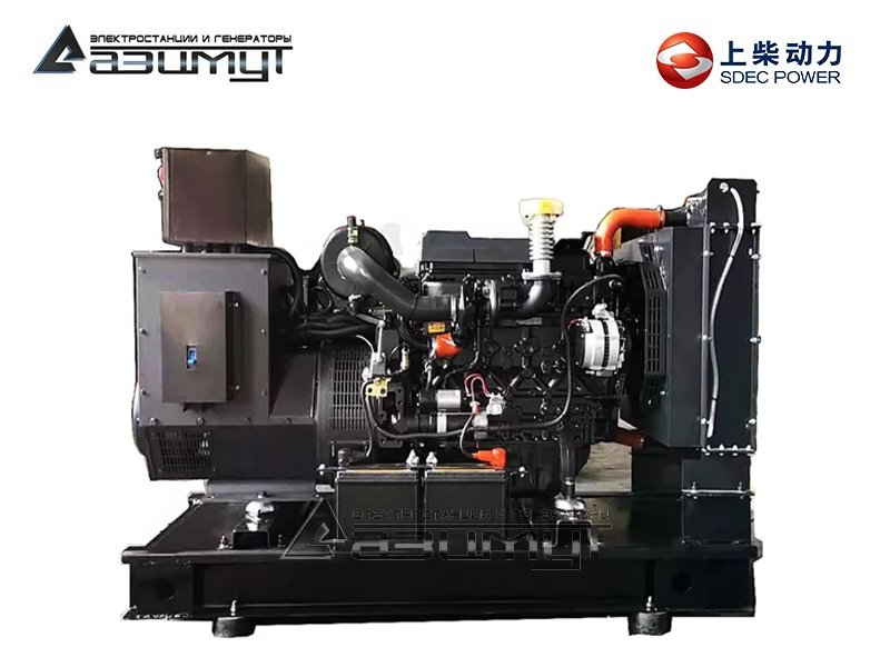 Дизельный генератор АД-60С-Т400-2РМ5 SDEC мощностью 60 кВт (380 В) открытого исполнения с автозапуском (АВР)