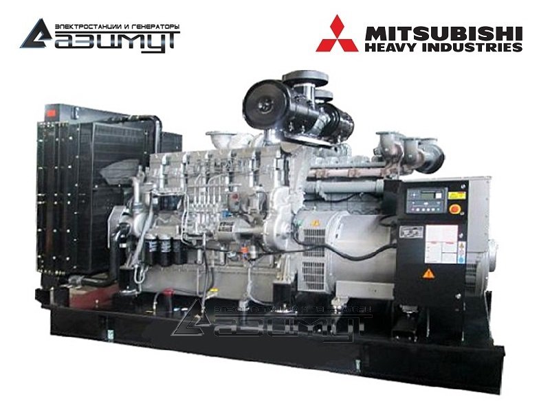 Дизель генератор 600 кВт Mitsubishi-SME (Китай) АД-600С-Т400-1РМ8C