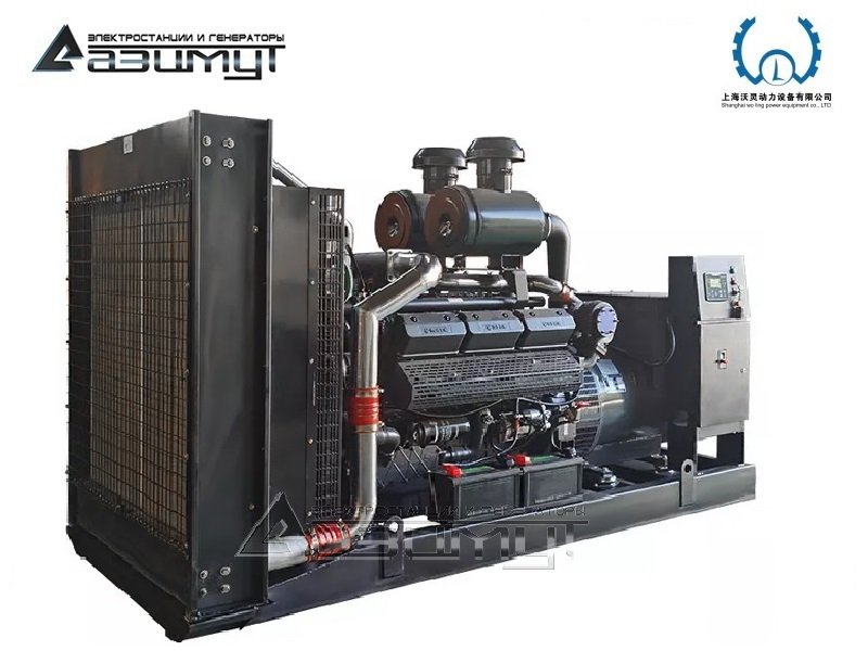 Дизельный генератор АД-600С-Т400-1РМ13 Woling мощностью 600 кВт открытого исполнения