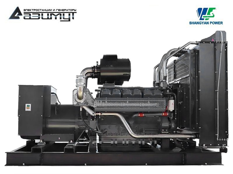Дизельный генератор АД-640С-Т400-1РМ16 Shangyan мощностью 640 кВт открытого исполнения