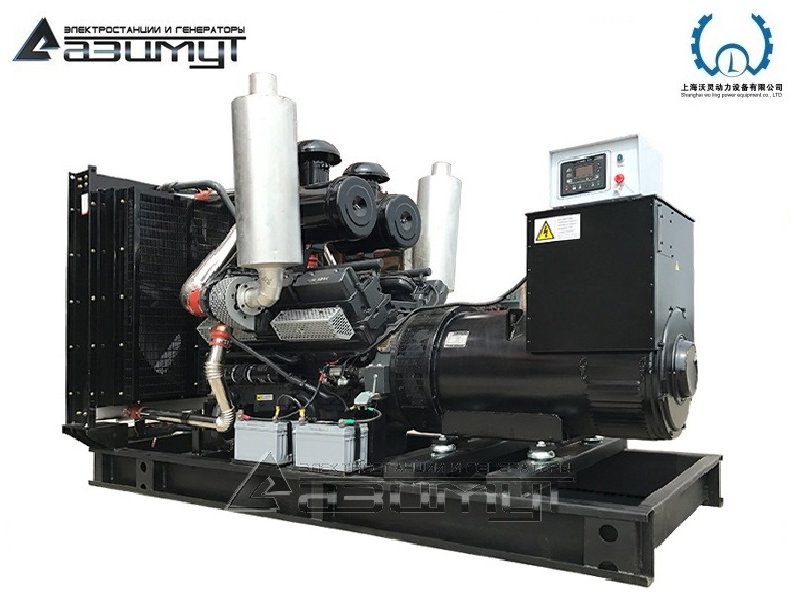 Дизельный генератор АД-640С-Т400-2РМ13 Woling мощностью 640 кВт открытого исполнения с автозапуском (АВР)