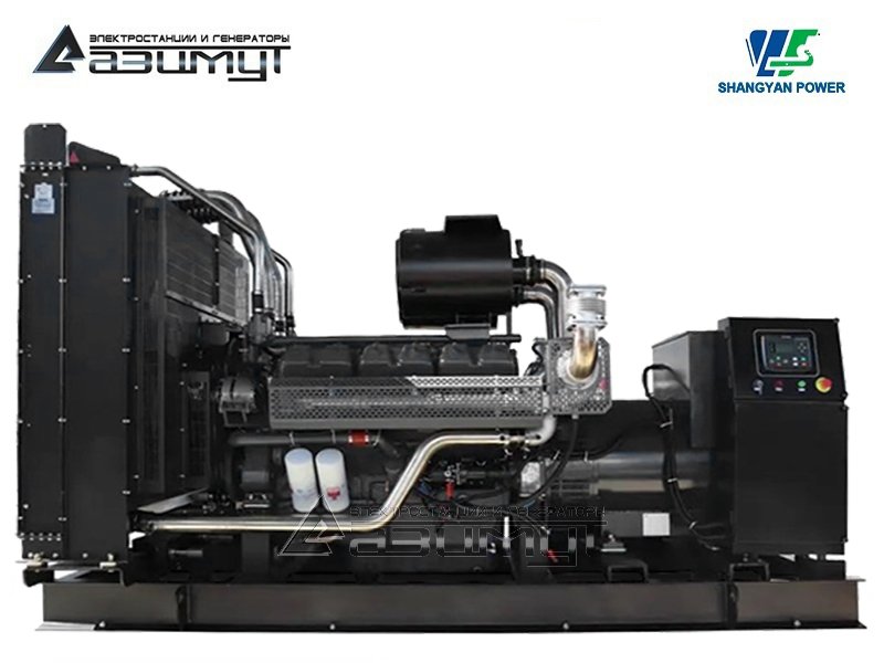 Дизельный генератор АД-640С-Т400-2РМ16 Shangyan мощностью 640 кВт открытого исполнения с автозапуском (АВР)