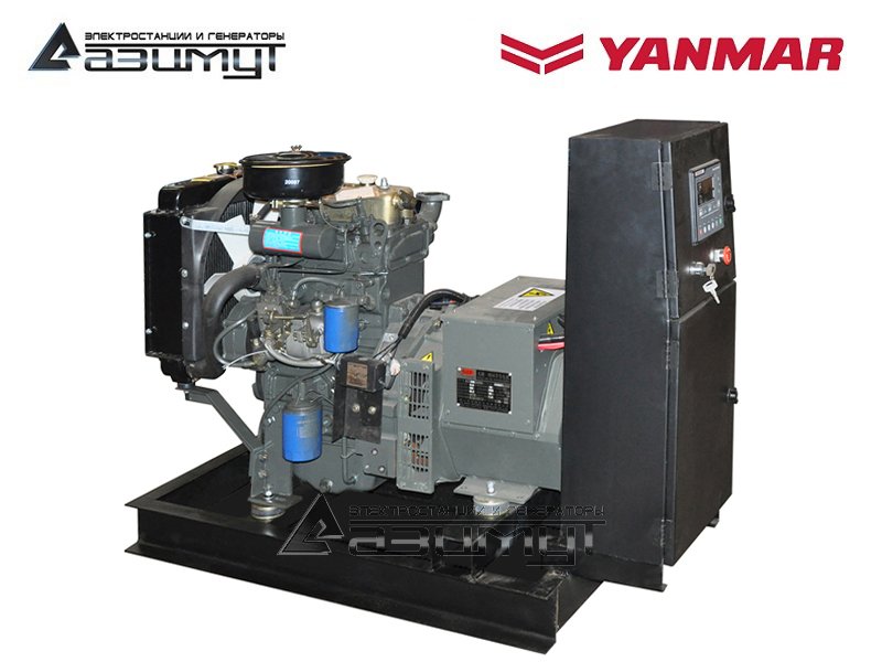 Трехфазный дизельный генератор 7 кВт Yanmar АДА-7-Т400-РЯ2 с автозапуском (АВР)