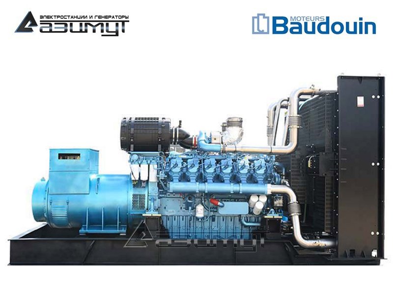 Дизельный генератор 720 кВт Baudouin Moteurs АД-720С-Т400-2РМ9 с АВР