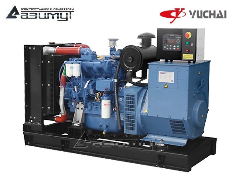 Дизельный генератор АД-80С-Т400-1РМ26 Yuchai мощностью 80 кВт (380 В) открытого исполнения