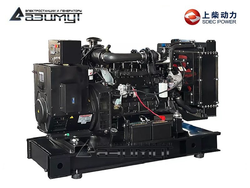 Дизельный генератор АД-80С-Т400-1РМ5 SDEC мощностью 80 кВт (380 В) открытого исполнения