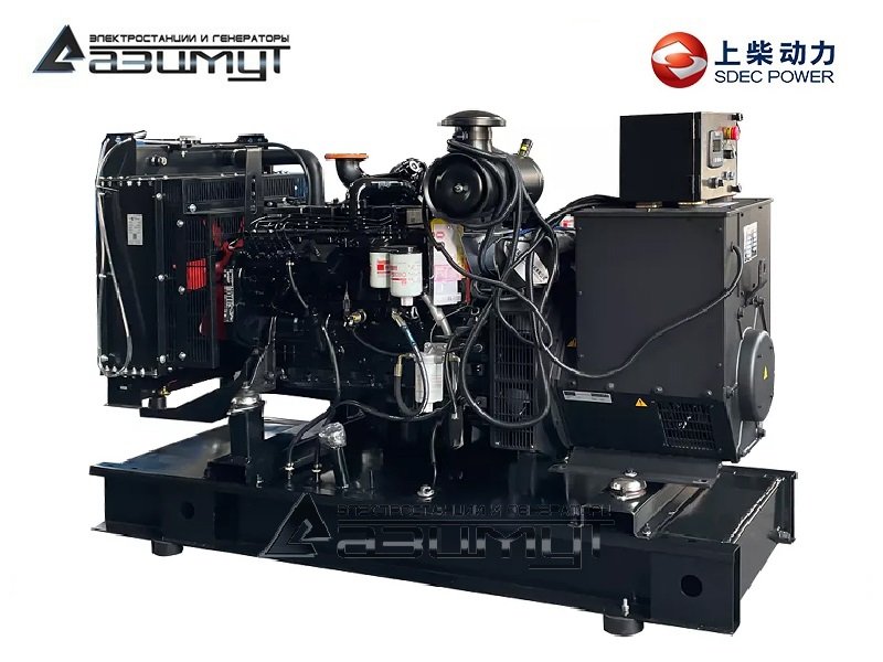 Дизельный генератор АД-80С-Т400-2РМ5 SDEC мощностью 80 кВт (380 В) открытого исполнения с автозапуском (АВР)