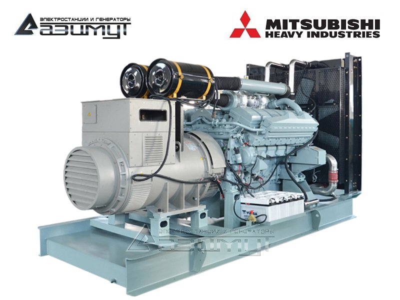 Дизельный генератор 800 кВт Mitsubishi АД-800С-Т400-1РМ8