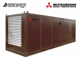 Дизель генератор АД-800С-Т400-1РНМ8 Mitsubishi мощностью 800 кВт в контейнере