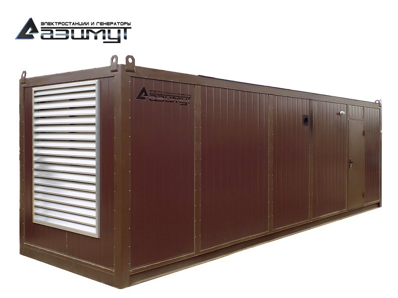 Дизельный генератор АД-800С-Т400-2РНМ5 SDEC мощностью 800 кВт (380 В) в контейнере с АВР
