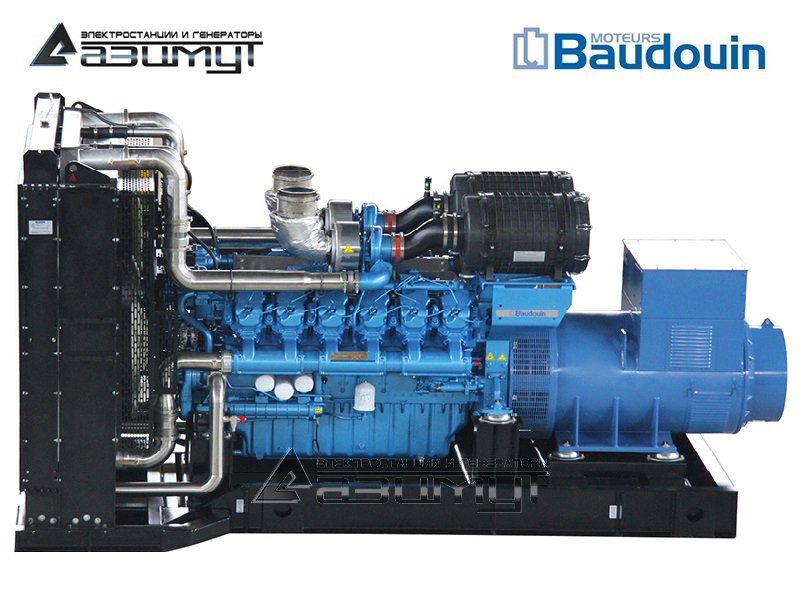 Дизельный генератор 900 кВт Baudouin Moteurs АД-900С-Т400-2РМ9 с АВР