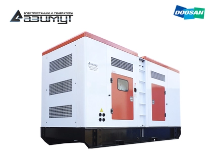 Дизель генератор 360 кВт Doosan в кожухе, дизельная электростанция ДГУ 360 кВт АД-360С-Т400-1РКМ15 ДГУ Дусан