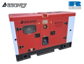 Дизельный генератор 15 кВт Ricardo в шумозащитном кожухе с АВР АД-15С-Т400-2РКМ19