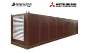 Дизель генератор АД-1500С-Т400-2РНМ8C MITSUBISHI-SME мощностью 1500 кВт в контейнере с автозапуском (АВР)