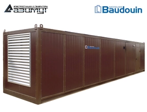 Дизель генератор АД-1600С-Т400-1РНМ9 Baudouin Moteurs мощностью 1600 кВт в контейнере
